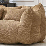 Soft beanbag chair with high resilience foam core for two people. The comfortable square recliner W1996P252275