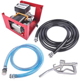 ZNTS Electric Oil Fuel Diesel Gas Transfer Pump w/Meter Manual Nozzle 110V 16GPM for Diesel Kerosene 98073872