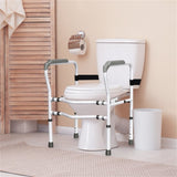 Steel safety toilet railing with multiple adjustable gears 22707637