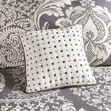 7 Piece Cotton Printed Comforter Set Indigo Cal King B03596963