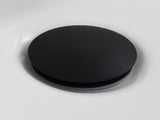 Brass Pop Up Sink Drainer without Overflow Bathroom Drain With Removable Strainer Basket Black 58310015