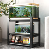 40-50 Gallon Fish Tank Stand - Metal Aquarium Stand, 31.5 "L x 18 "W x 34"H Adjustable Heavy Duty T2398P211225