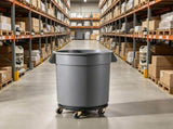500lbs Heavy Duty Trash Can Dolly , Round Roller Base with 4 Lockable Wheels for 20, 32, 12555608