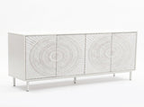 Shabby Chic Wood Sideboard Buffet Accent Bedroom Media Hallway Curio Kitchen Hutch Storage Cabinet W2263P503296
