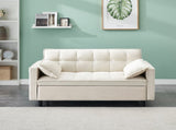 Modern velvet sofa, sofa pull-out bed, small love seat casual sofa with back, with pillow, pockets, W1658P166781