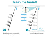 Corner Shower Caddy Tension Pole, Quick Setup, Rust-Free Bathroom Shower Organizer Corner for 51448190