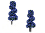 2 Pack Realistic Lifelike Faux Spiral Plant, All-Weather PE Artificial Flower Shrub for Indoor 91502657