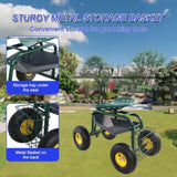 Garden trolley Rolling work chair with wheels, garden stool for planting, 360 degree swivel seat, W227P207221