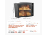 Corner Bread Box for Kitchen Counter, Double-Layer Bamboo Bread Storage Container, Wooden Breadbox 40401480