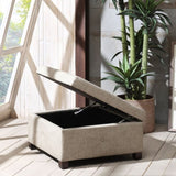 ZNTS Soft Close Storage Ottoman B03548224