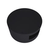 31.5'' Round Coffee Table,Modern Center Table with Storage,Vertical Stripe Design Coffee Table for W757P206007