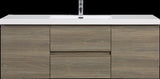 60" Floating Bathroom Vanity with Sink, Modern Wall-Mounted Bathroom Storage Vanity Cabinet with W1573P152705
