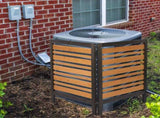 2-Panel Outdoor Air Conditioner Fence Screen, Outsideood Privacy Fence, Backyard Garden Patio 38" W2640P290610