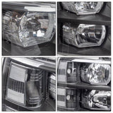 ZNTS Headlights For 2007-2013 Chevy Silverado 1500 2500HD 3500HD Clear Projector 93903062