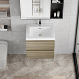 24" Floating Bathroom Vanity with Sink, Modern Wall-Mounted Bathroom Storage Vanity Cabinet with W1573P152695
