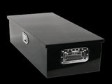 Tool Box Black, size 30"*13"*10", single lock, double chain, aluminum plate, thickness 01800613