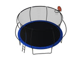 14 foot trampoline with safety fence - Outdoor backyard bouncing mat, including ladder and W2071P319084