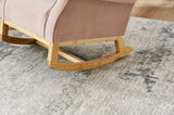 Baby Room High Rocking Chair Nursery Chair , Comfortable Rocker Fabric Padded Seat ,Modern High W1361137249