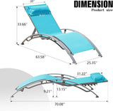 Pool Lounge Chairs Set of 2-Lake Blue W1859P321484