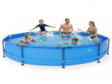 12FT*30IN Round Above-Ground Pool with Blue Iron Frame 90602046