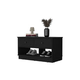 ZNTS Tulip Storage Bench, Two Drawers, Two Shelves B128P148982