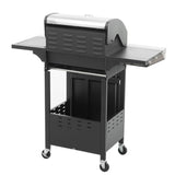 Propane Grill 3 Burner Barbecue Grill Stainless Steel Gas Grill with Side Burner, 37,000 BTU Outdoor W165083094
