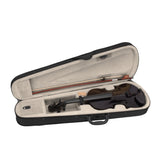 ZNTS New 4/4 Acoustic Violin Case Bow Rosin Black 67620583