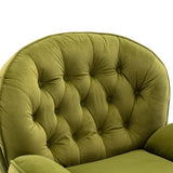 Accent chair TV Chair Living room Chair with Ottoman-FRUIT GREEN W676P232280