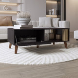 Vance 47" Wide Coffee Table with One Open Shelf and One pull Down Cabinet Door, Living Room, Storage B200P253752