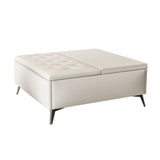 35 inch Wide Square storage benches Coffee Table with Lift Top Oversized Storage Ottoman in W1170P269768
