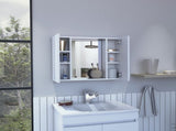 Ellegrini 1-Drawer Medicine Cabinet White B06280134