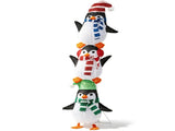 2.5D Stacked Penguins Lighted Christmas Decor 4ft, 63 Warm White LED Animal Dcor, US Plug 5V 6W 48854900
