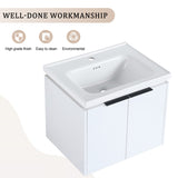 24 Inch Soft Close Doors Bathroom Vanity With Sink, Suitable For Small Bathroom W999125749