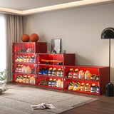 red LED light shoe box three layers with glass doors 14245699
