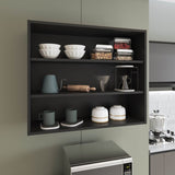 Wally 36" Wide x 30"H 3-Tier Open Wall Cabinet, Wall Shelf, Storage Cabinet, Cube Shelf Bedroom, B070P254763