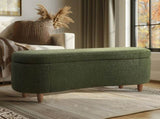 Boucle Flip Top Storage Bench B035P262676