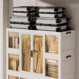 Portable Wardrobe Closet Storage Organizer for Clothes,Clothes Dresser,12 Magnetic Doors-12 Cubes & W2699P184784