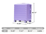 28" Large Suitcase, ABS Hardshell, Upgraded Crack-Resistant Iron Handle, Combination Lock, 360&deg W2787P536191