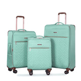 4-Piece Set ,Softshell Suitcase Spinner Wheels Terylene Sets Carry On Suitcase W284P154707