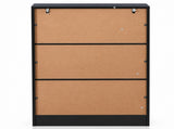5-Drawer Particleboard Chest with Melamine Finish Drawer Dresser 26*13*39in Black 51153087
