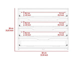 Lynbrook 4-Drawer Dresser White and Light Oak B06280070