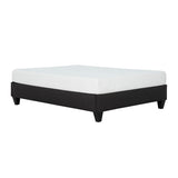 Modern Dark Grey Upholstered Platform Bed Frame, Twin B011P202575