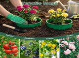 12 pcs Adjustable Interlocking Plant Grow Rings, PP Plastic Plant Guard with SnapTogether Panels, 75549765