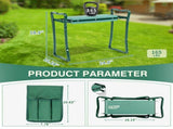 Practical Detachable Multifunctional Garden Kneeling Stool Green & Black 78881496