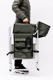 1-piece Padded Folding Outdoor Chair with Side Table and Storage Pockets,Lightweight Oversized W24172218