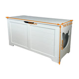 39.4" Top open Cat Litter Box Enclosure Furniture, Cat Washroom, Hidden Litter Box Cover, Cabinet W1412P176880