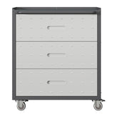 Heavy-Duty Metal Storage Cabinet with Wheels - 3 Drawer Tool Cabinet for Garage, Office, and Home T2398P222835