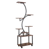 Plant Stand with Grow Lights, 8 Tiered Indoor Plant Shelf, 61" Tall Plant Stand for Indoor Plants W2641P199619