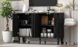 U-Can 47.2'' Modern TV Stand, Entertainment Center Media Console with 2 Spacious Storage Space, N724P233372B