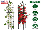 2 Packs Garden Obelisk Trellis 5.9FT Plants Tower for Climbing Plants Flower Vegetable Vine Support 84045793